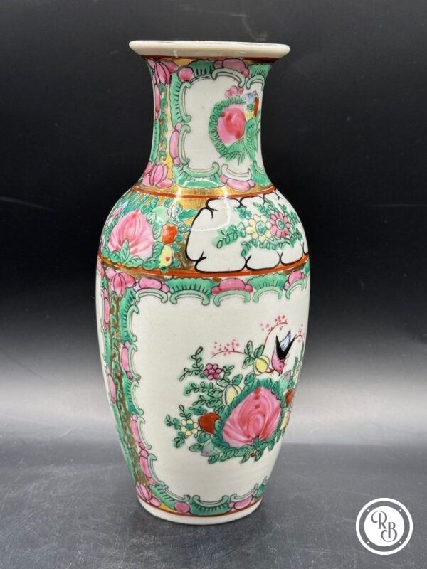 VASE CHINE DECOR FLORAL XXE CACHET ROUGE M1239