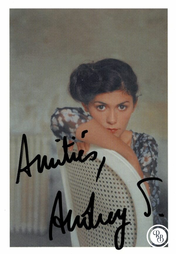 Autographe Audrey Tautou 9x13