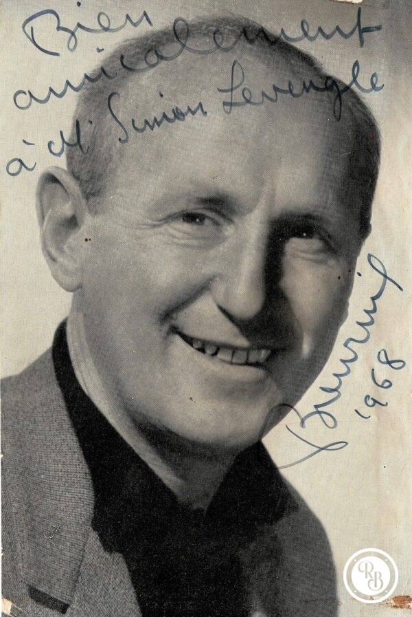 Autographe Bourvil 10x15