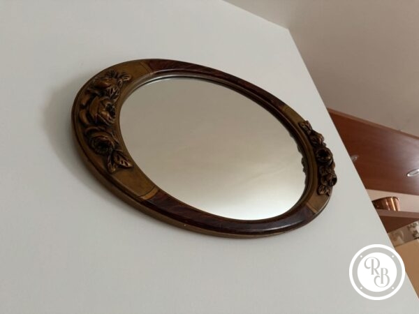 RETRO_BROC_Miroir_bois_ovale