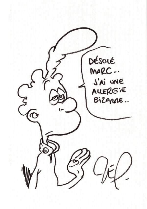 Autographe+dessin Zep 10x15