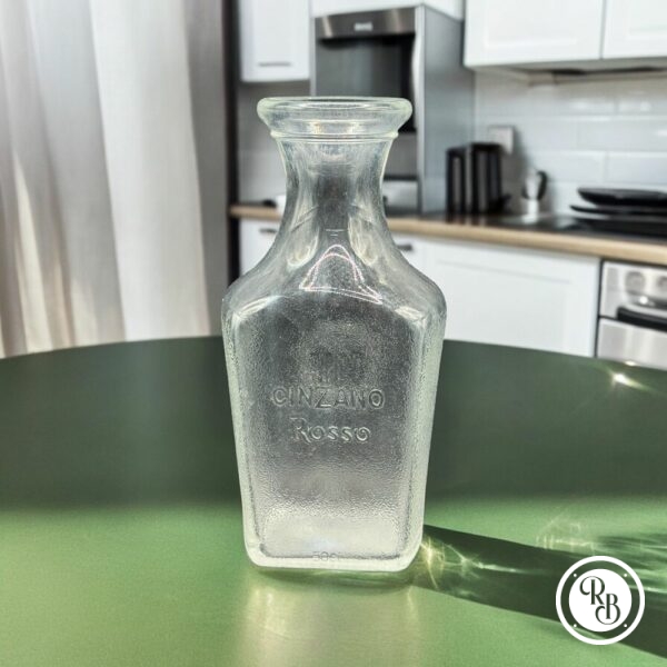 Ancienne Carafe/Bouteille publicitaire - Cinzanno - En verre épais - Des années 60