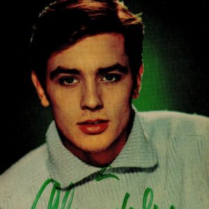 alain delon jeune autographe dédicace rare signature